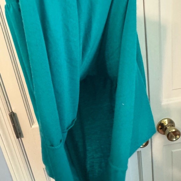 Teal Ruffled Women's Swim Coverup, Sleeveless Shift Hersey comfy. NEVER WORN XL - Picture 4 of 4